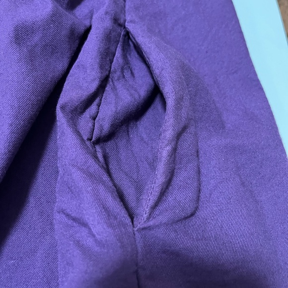 Free people dress large flowers leaves rich purple - Picture 7 of 8